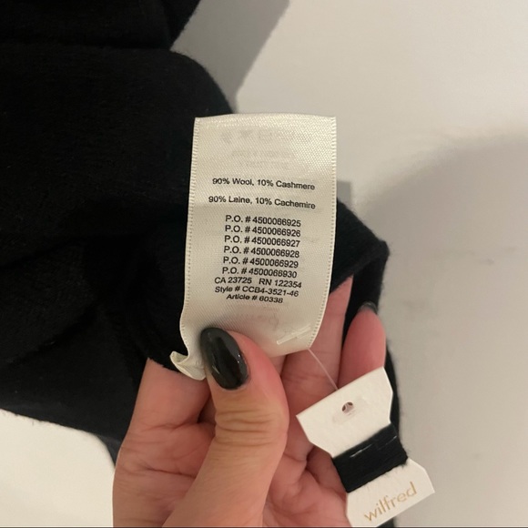 Wilfred Rubel Sweater Size XXS Black - Picture 7 of 8